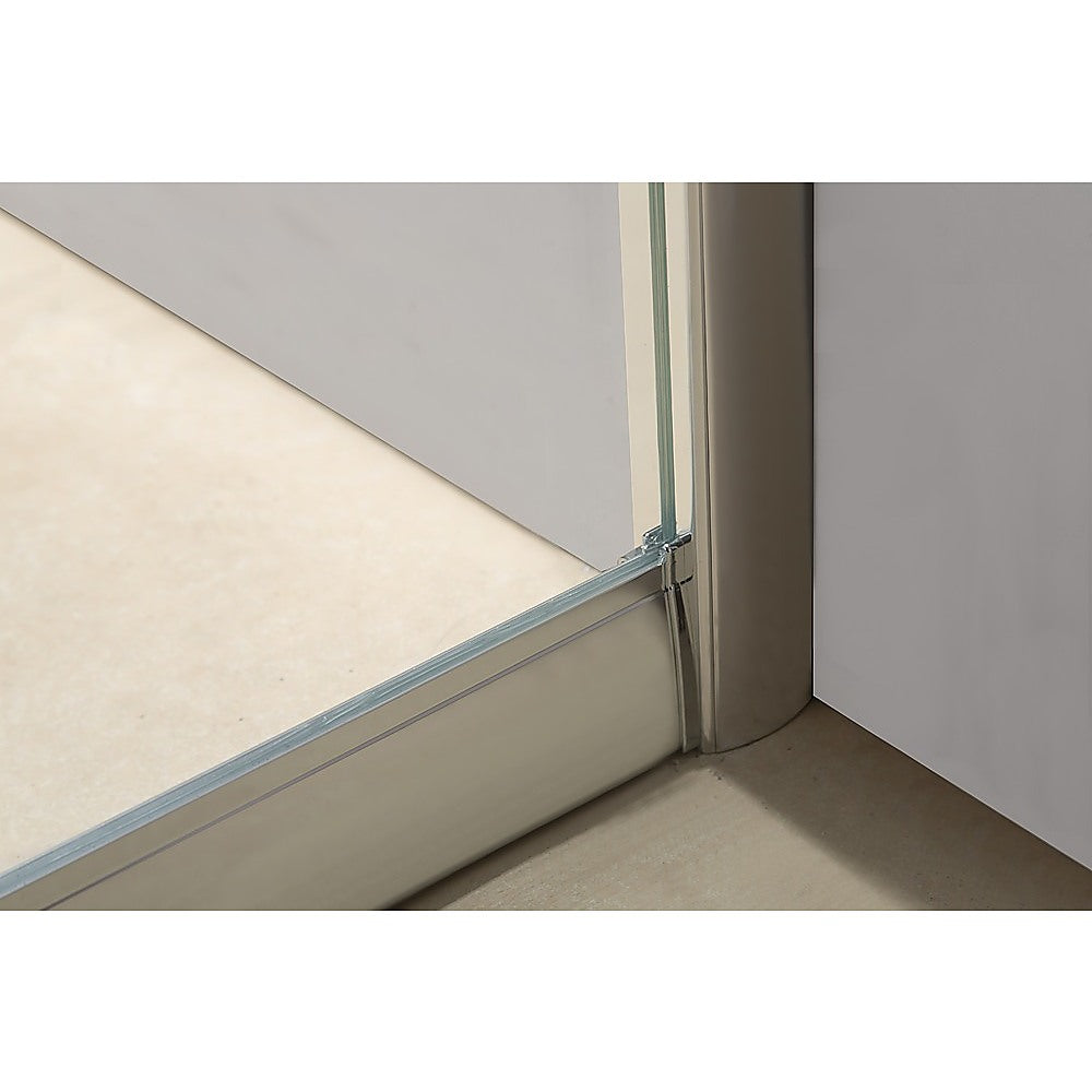 1400mm - 1600mm Sliding Door Safety Glass Shower Screen with Chrome Finish | Della Francesca | Perfect for Modern Bathrooms & Spa-Like Showers