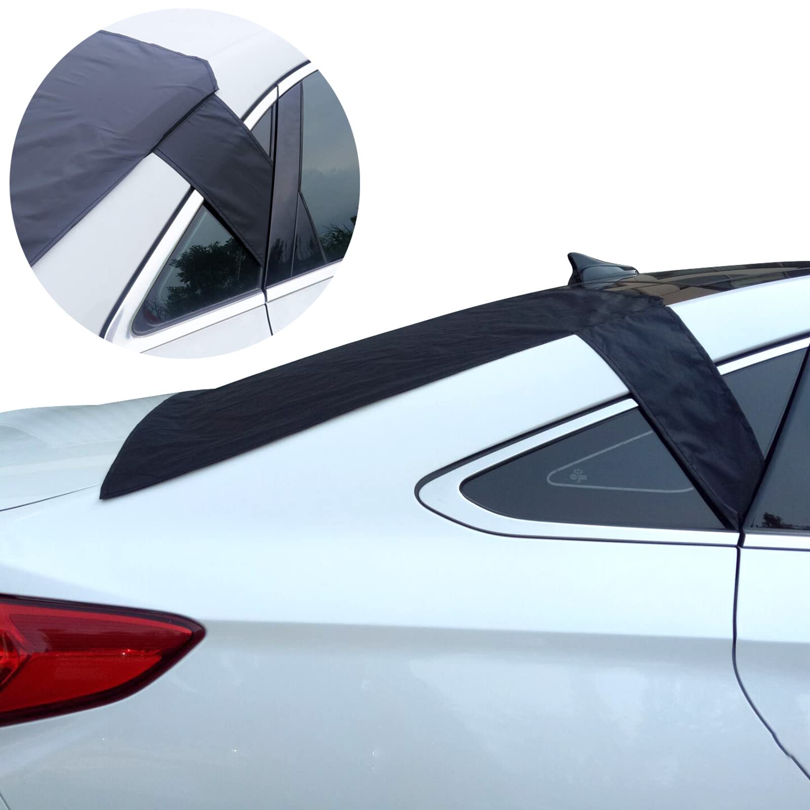 Bohisen Rear Windshield Snow Cover - Anti-Frost, Ice, Dust & Sun Protector for Car Rear Window - Perfect for Winter & Summer Vehicle Protection