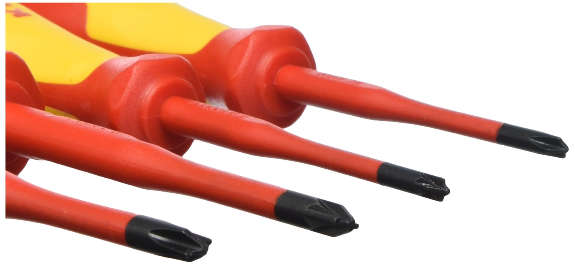 Knipex VDE Screwdriver Set - 6 Piece SL/PH/PZ Insulated Screwdrivers for Electrical Work | Professional Electrician Tools for Safe Wiring & Repairs
