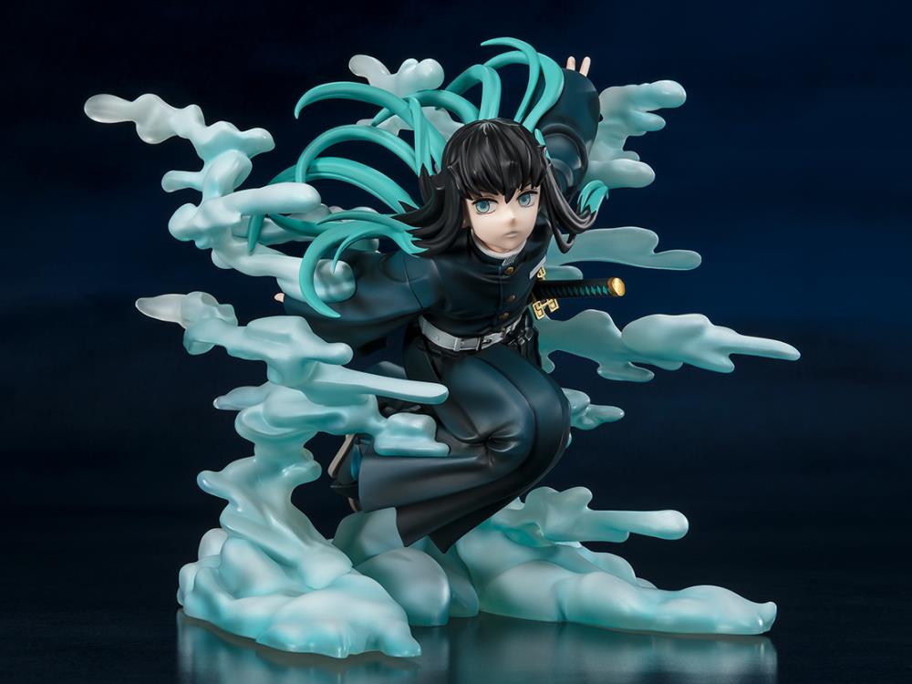 Figuarts Zero Demon Slayer: Kimetsu no Yaiba Tengen Uzui & Muichiro Tokito Anime Action Figure Statue - Perfect for Anime Collectors and Home Decor Display