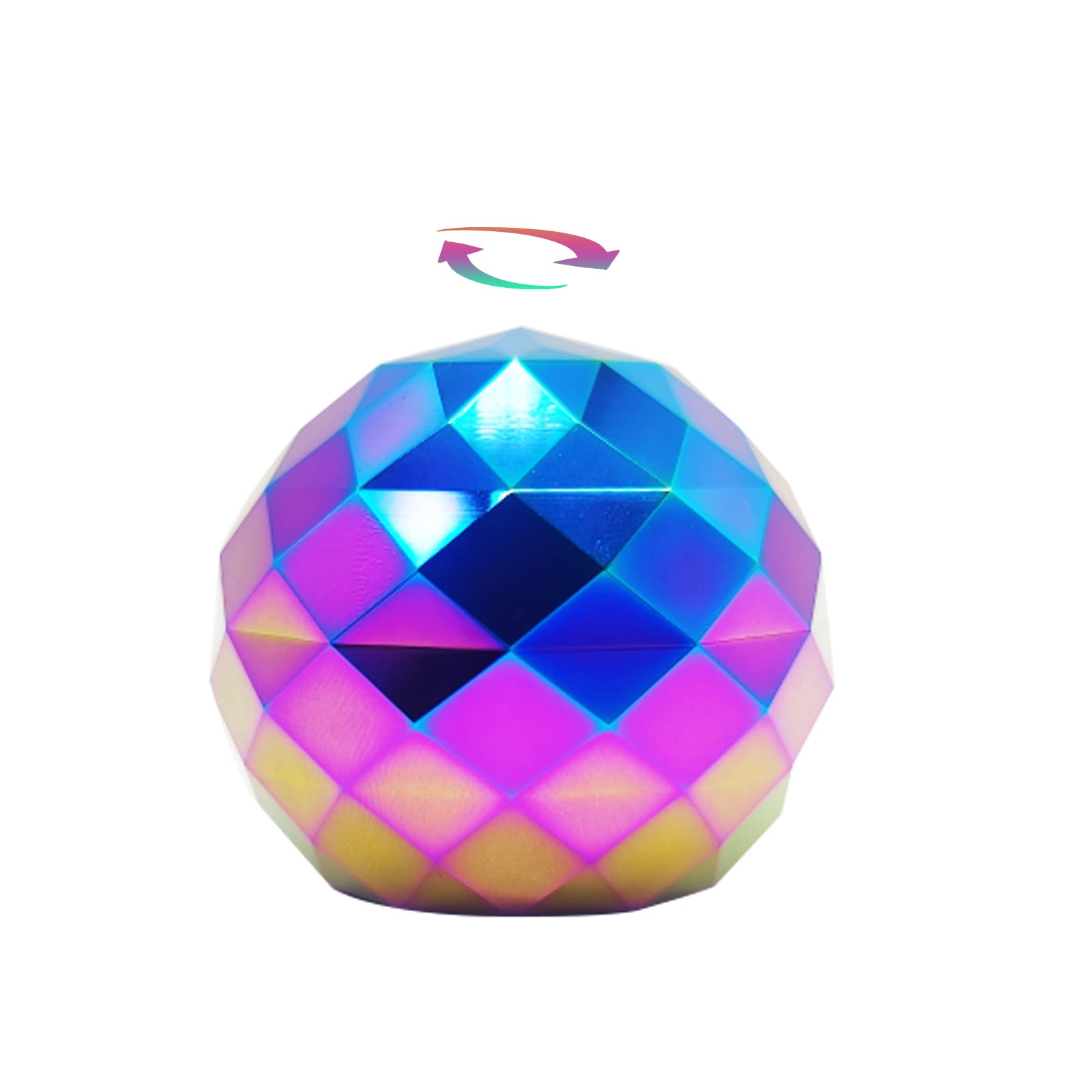 Kinetic Desk Toy Ball - Optical Illusion Stress Relief Toy for Adults & Kids, ADHD Fidget Toys for Office, Home & Classroom Use - Anti-Anxiety Sensory Toy (Colorful) - Perfect for Focus, Relaxation & Stress Management at Work or School