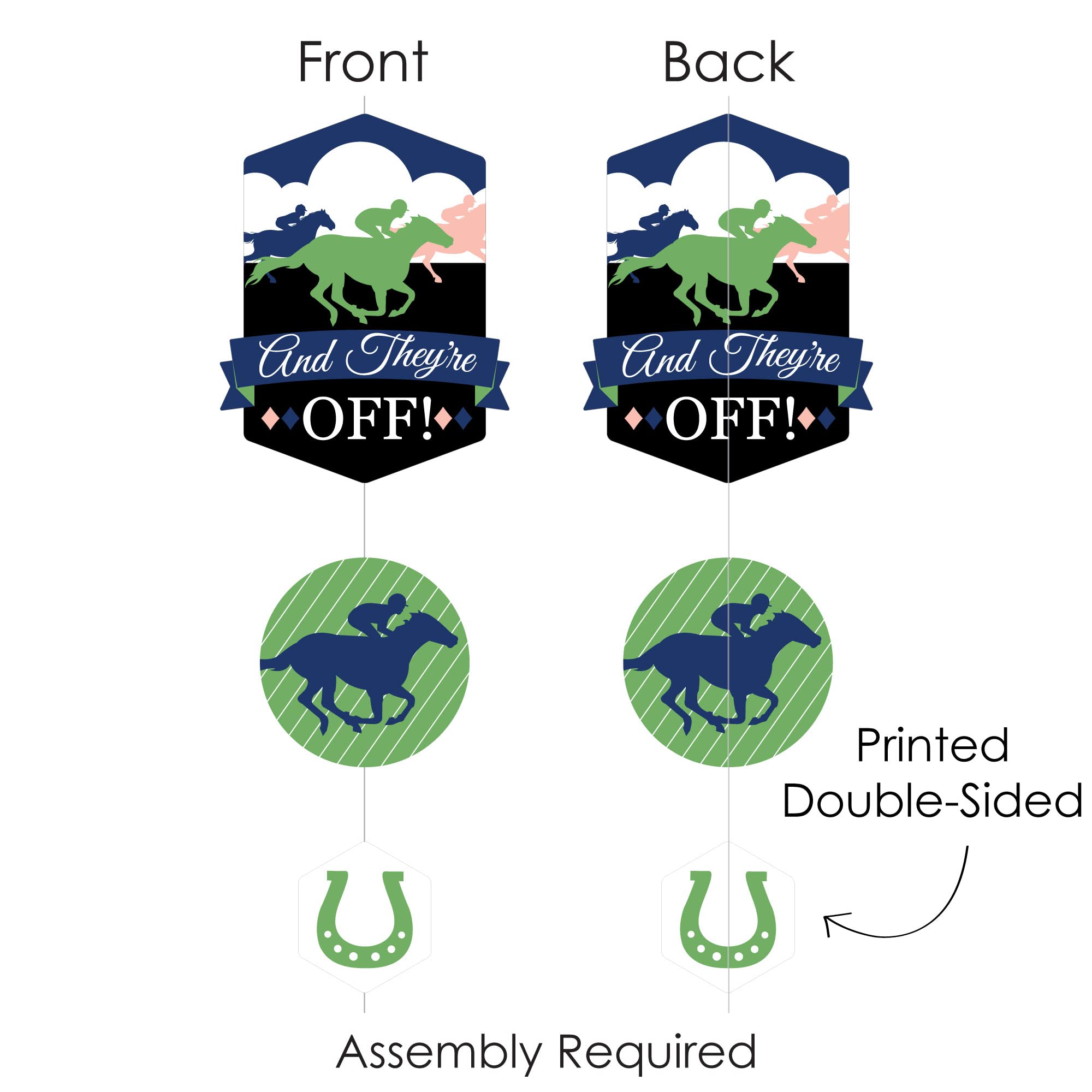 Kentucky Derby Horse Race Party Decor - 30 DIY Hanging Backdrops for Racing Events