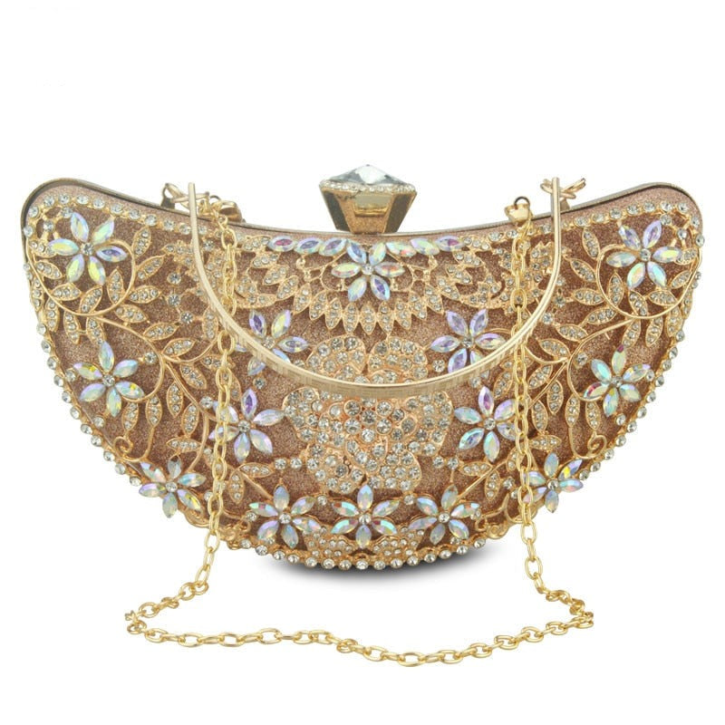 Elegant Women's Classic Clutch Evening Bag for Parties, Weddings & Formal Events - Stylish Handheld Purse for Night Out