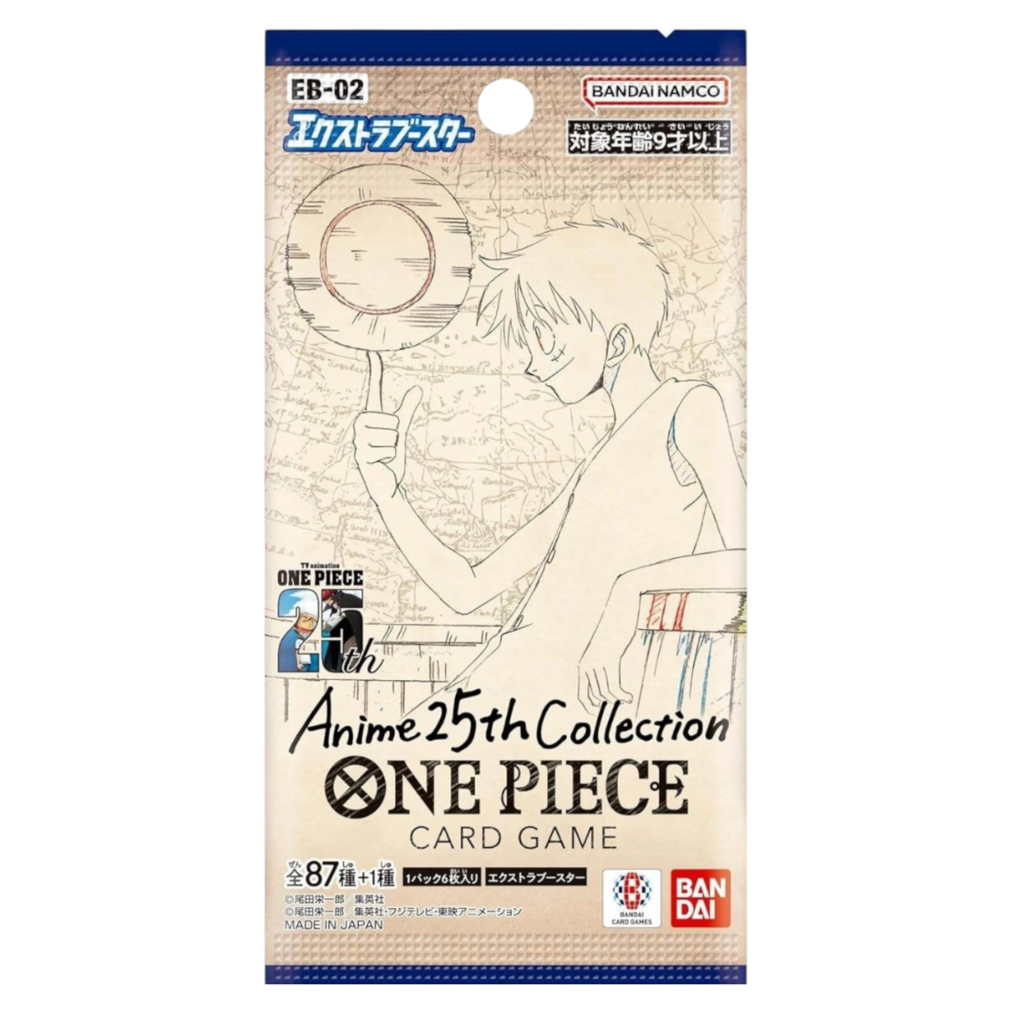 One Piece Card Game EB-02 Bandai Japanese Anime 25th Anniversary Collection - Perfect for Trading, Collecting, and Battles with Friends