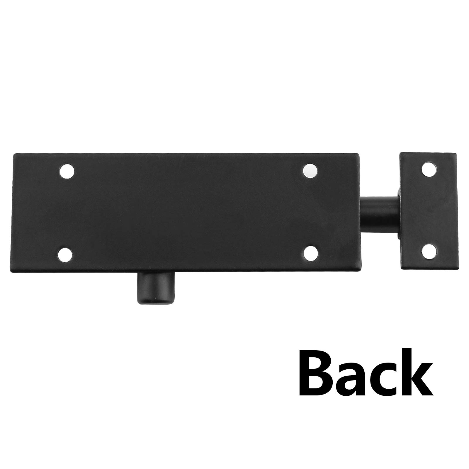 BokWin 2-Pack 3 Inch Heavy Duty Aluminum Door Latch Lock - 1.3mm Thick Sliding Barrel Bolt with Matte Black Finish & 12 Screws - Secure Home, Shed, Cabinet & Gate - Ideal for Indoor & Outdoor Security Use