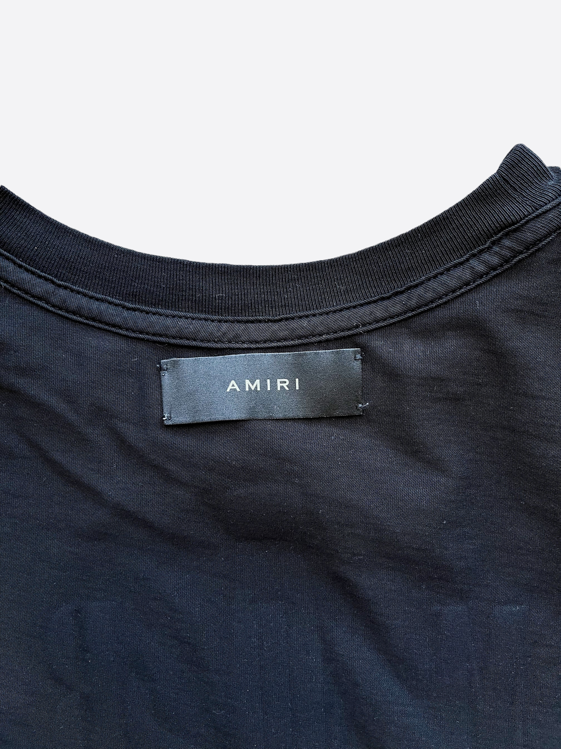 Amiri Black Dagger Logo T-Shirt for Men | Premium Cotton Graphic Tee | Streetwear Fashion & Casual Wear
