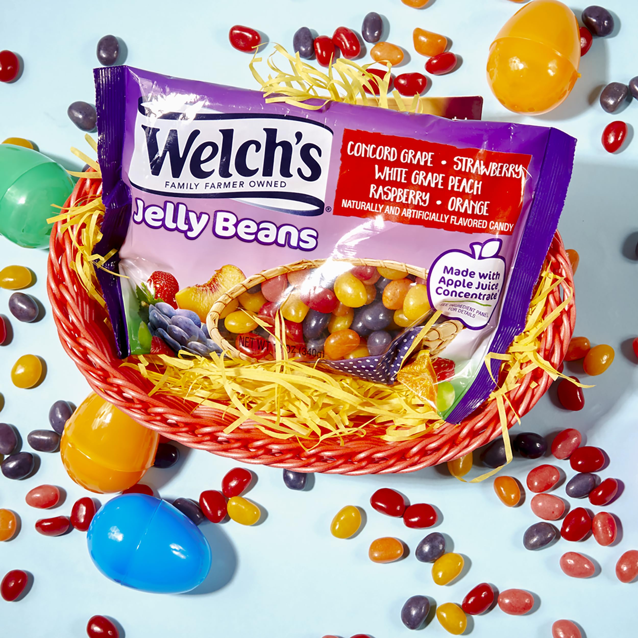 Welch's Fruit Flavor Jelly Beans - 2 Pack Candy Snacks & Sweets by Frankford Candy - Perfect for Easter Baskets, Party Favors & Office Treats