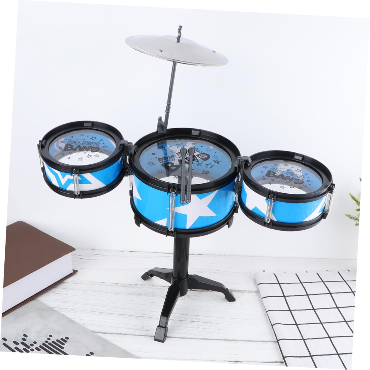 Vaguelly 2-Piece Kids Drum Set - Early Learning Musical Toy for Toddlers & Children | Perfect for Birthday Gifts, Preschool Education & Home Playtime