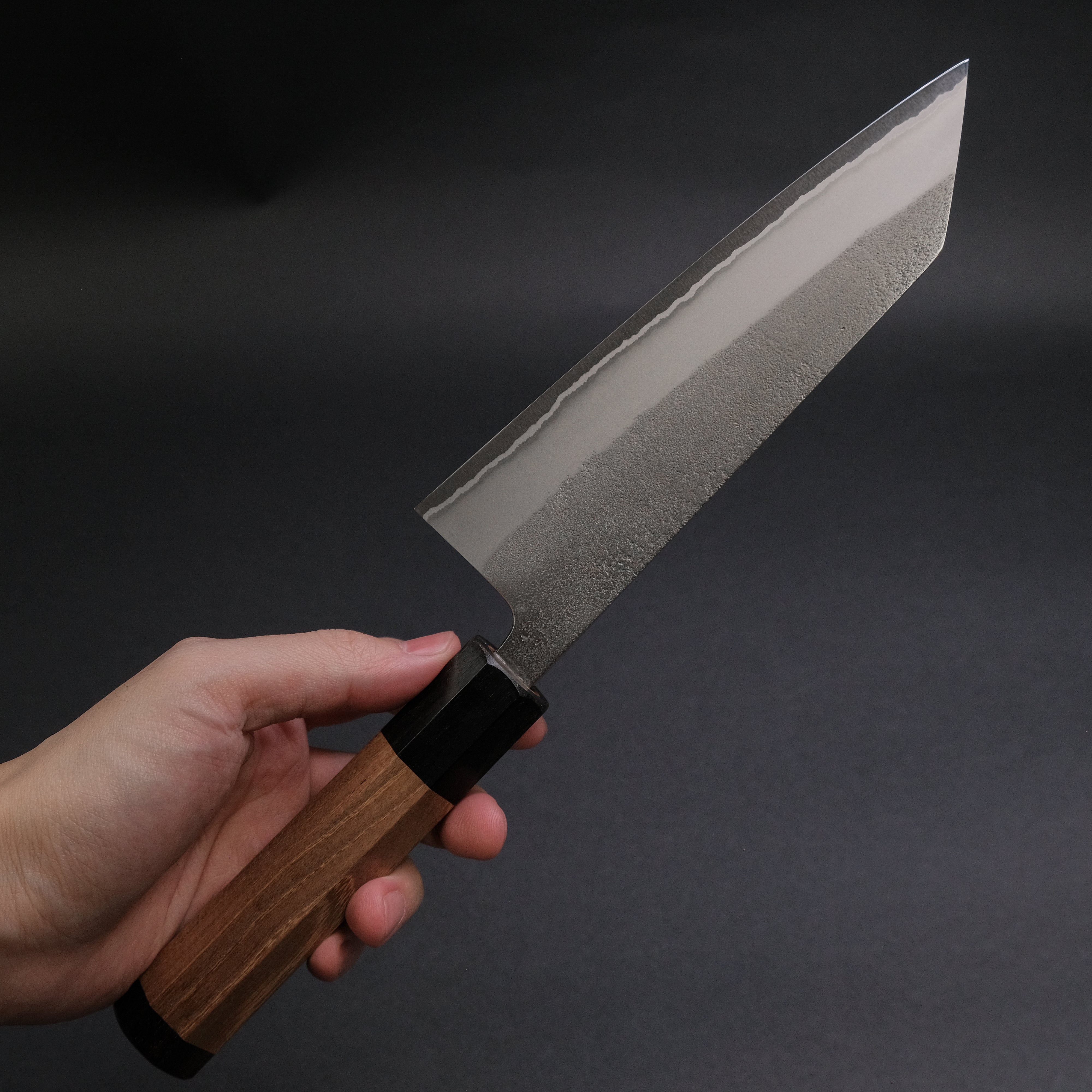 Yoshikane White #2 Nashiji Bunka Knife 165mm with Enju Handle - Japanese Kitchen Knife for Slicing, Dicing & Precision Cutting