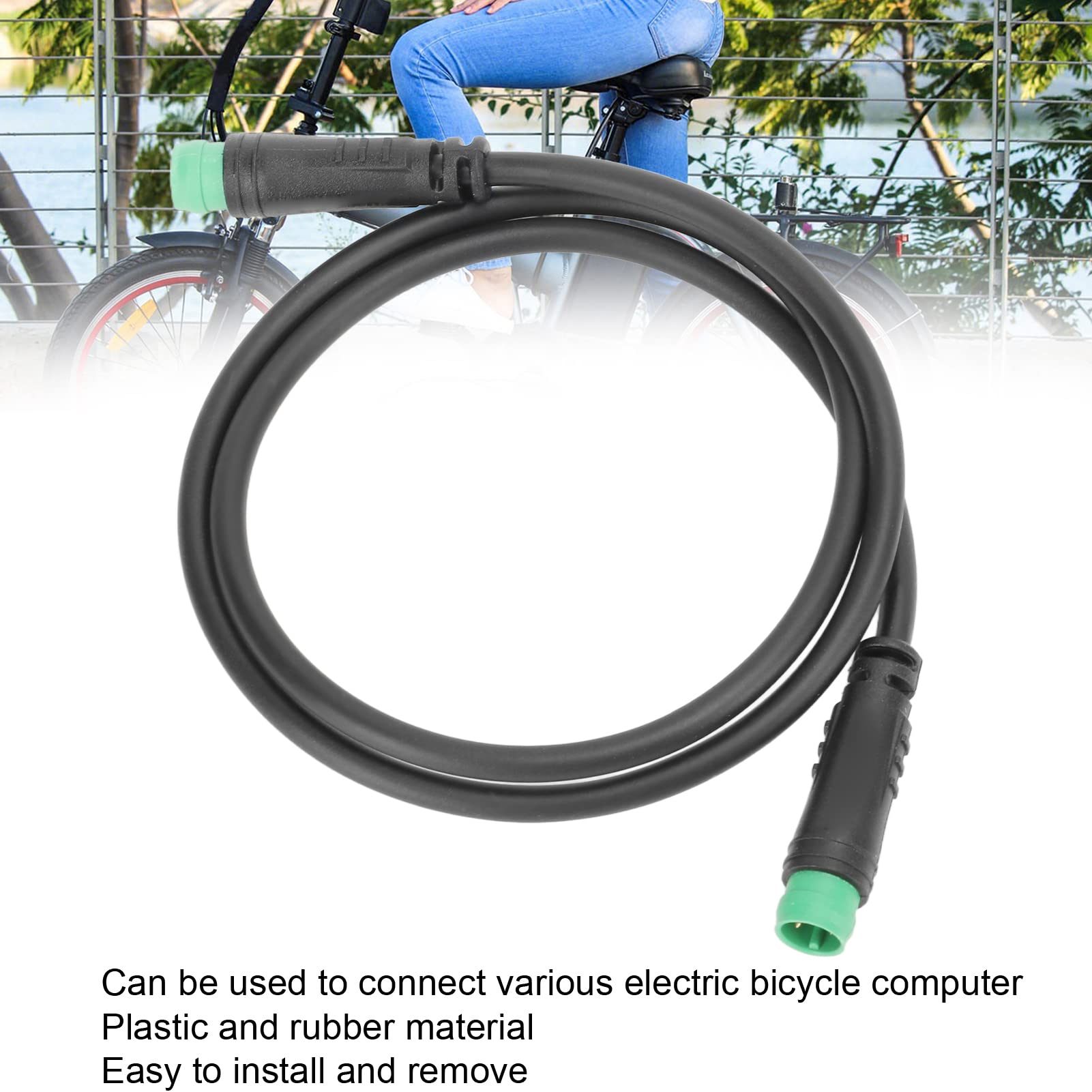 Waterproof 5 Pin Electric Bike Display Extension Cable - Bafang E-Bike Computer Connector for Enhanced Visibility & Easy Installation | Perfect for Commuting, Mountain Biking & Urban Riding