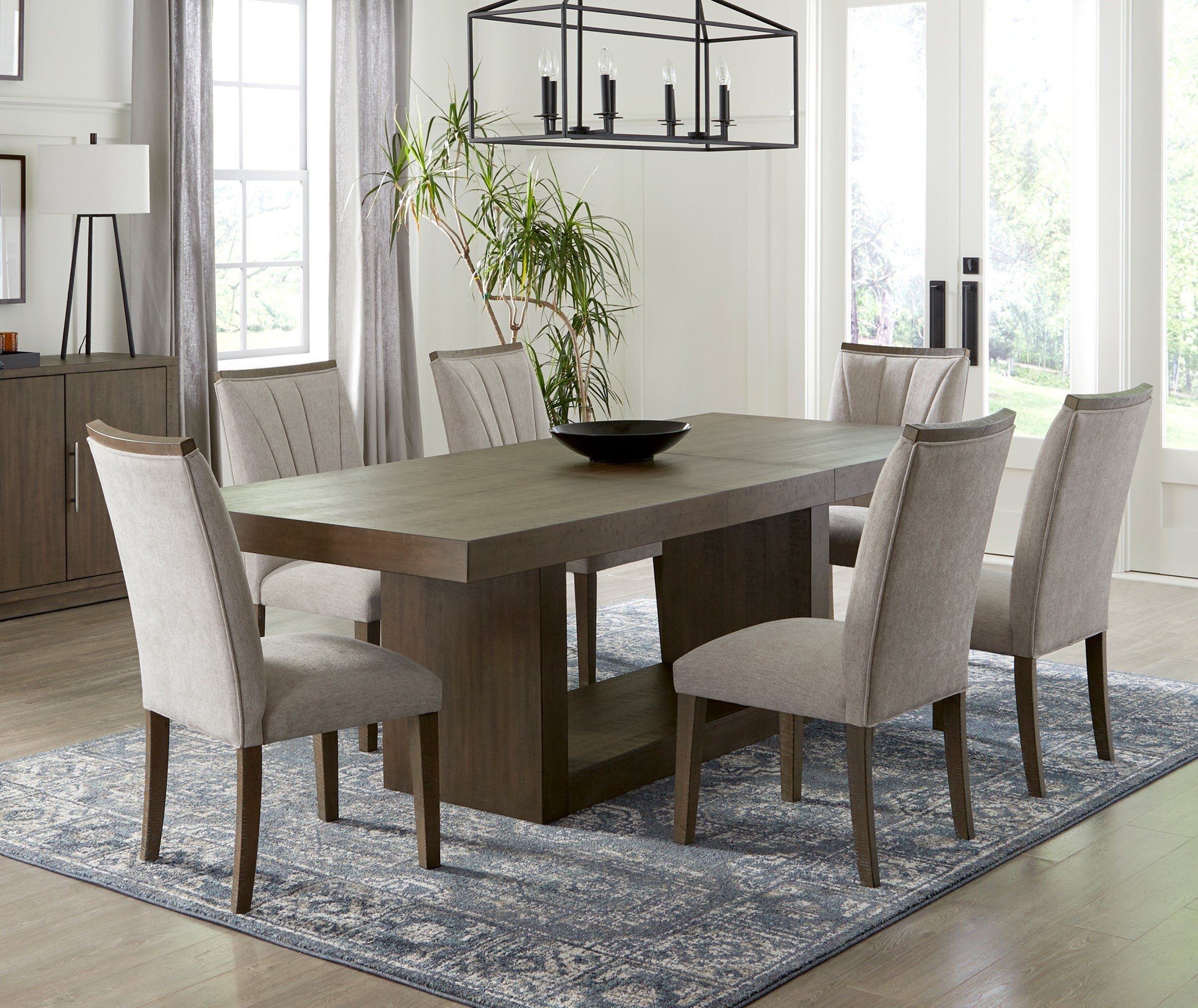 Modern Dining Chairs Set of 2 - Brown Wooden Side Chairs with Contemporary Design for Kitchen, Dining Room & Breakfast Nook - Sturdy Wooden Furniture for Home Decor