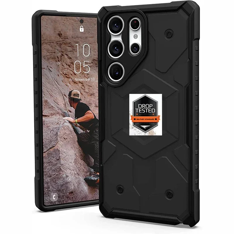 UAG Shockproof Galaxy S25 Ultra Magsafe Rugged Magnetic Case - Protective Cover for Samsung Galaxy S25 Ultra with Strong Magnets - Perfect for Outdoor Adventures, Work & Daily Use