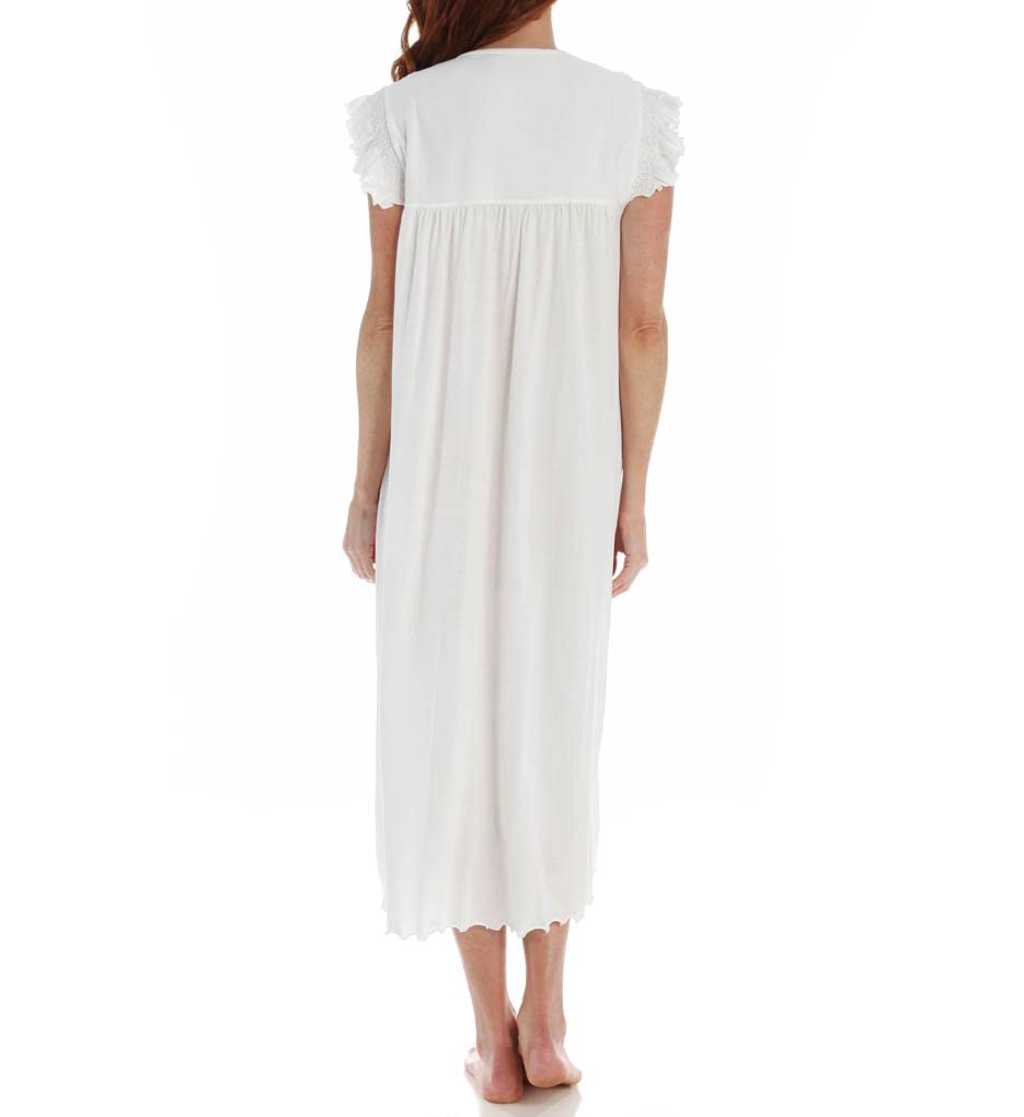 Women's Floral Smocked Cap Sleeve Nightgown - Soft Sleepwear for Summer & Lounge Wear