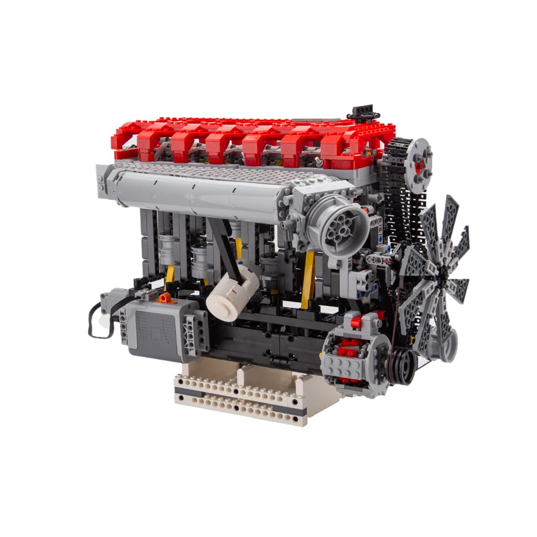 Kooteyybhyy Inline 6 Cylinder Engine Model Building Kit - 2013PCS Mini SOHC Turbocharged Engine Bricks with Working Mechanism, STEM Educational Toy for Adults | Perfect Gift for Car Enthusiasts & DIY Engine Builders (Great for Birthday, Office Display, and STEM Learning Projects)