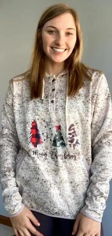 Cozy Christmas Hoodie for Women & Men - Festive Holiday Sweatshirt with Santa Print - Perfect for Xmas Parties, Gifts & Winter Outfits
