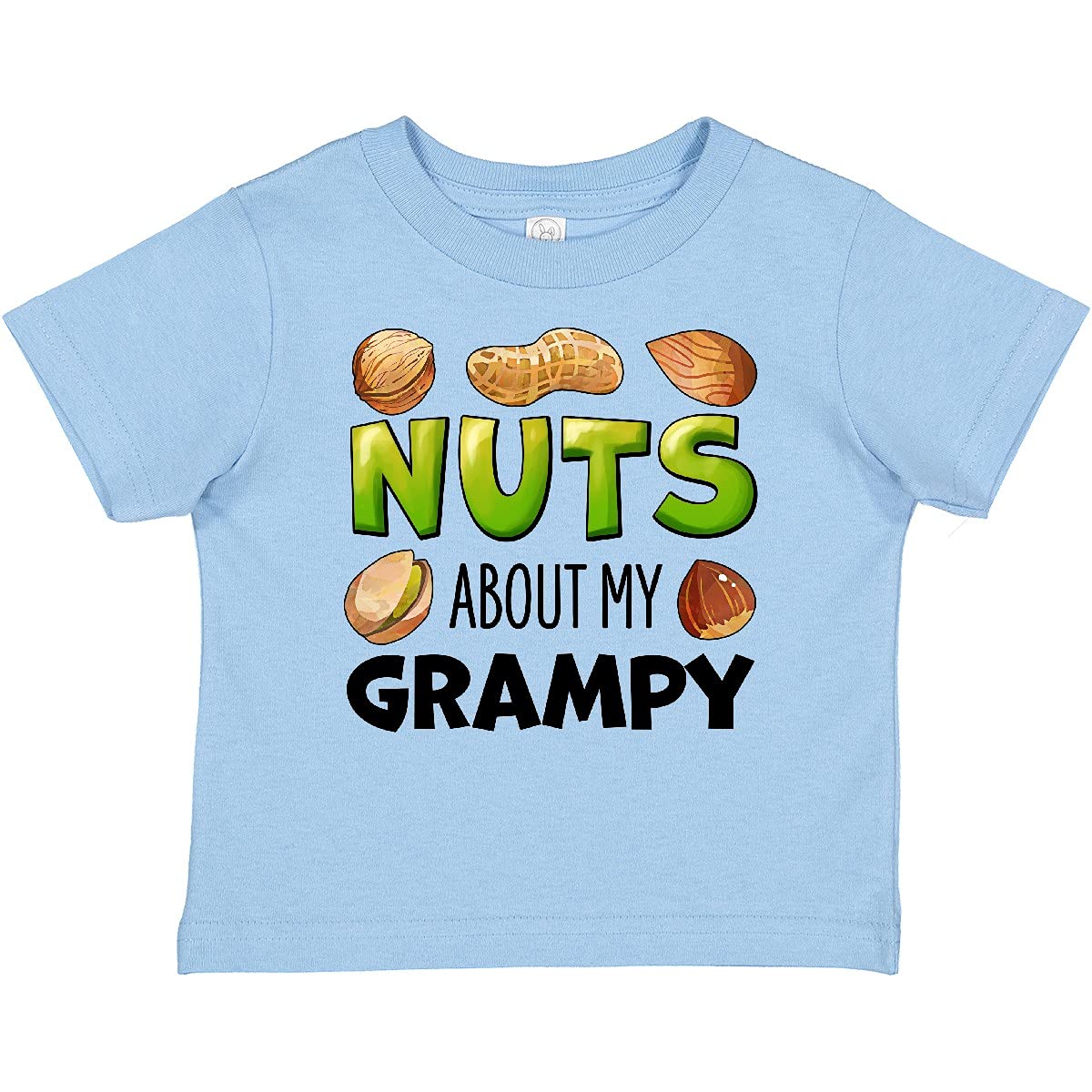 Buy Inktastic Nuts About My Grampy Peanut Almond Pistachio Baby T-Shirt | Cute Graphic Tee for Grandparents Day & Family Events