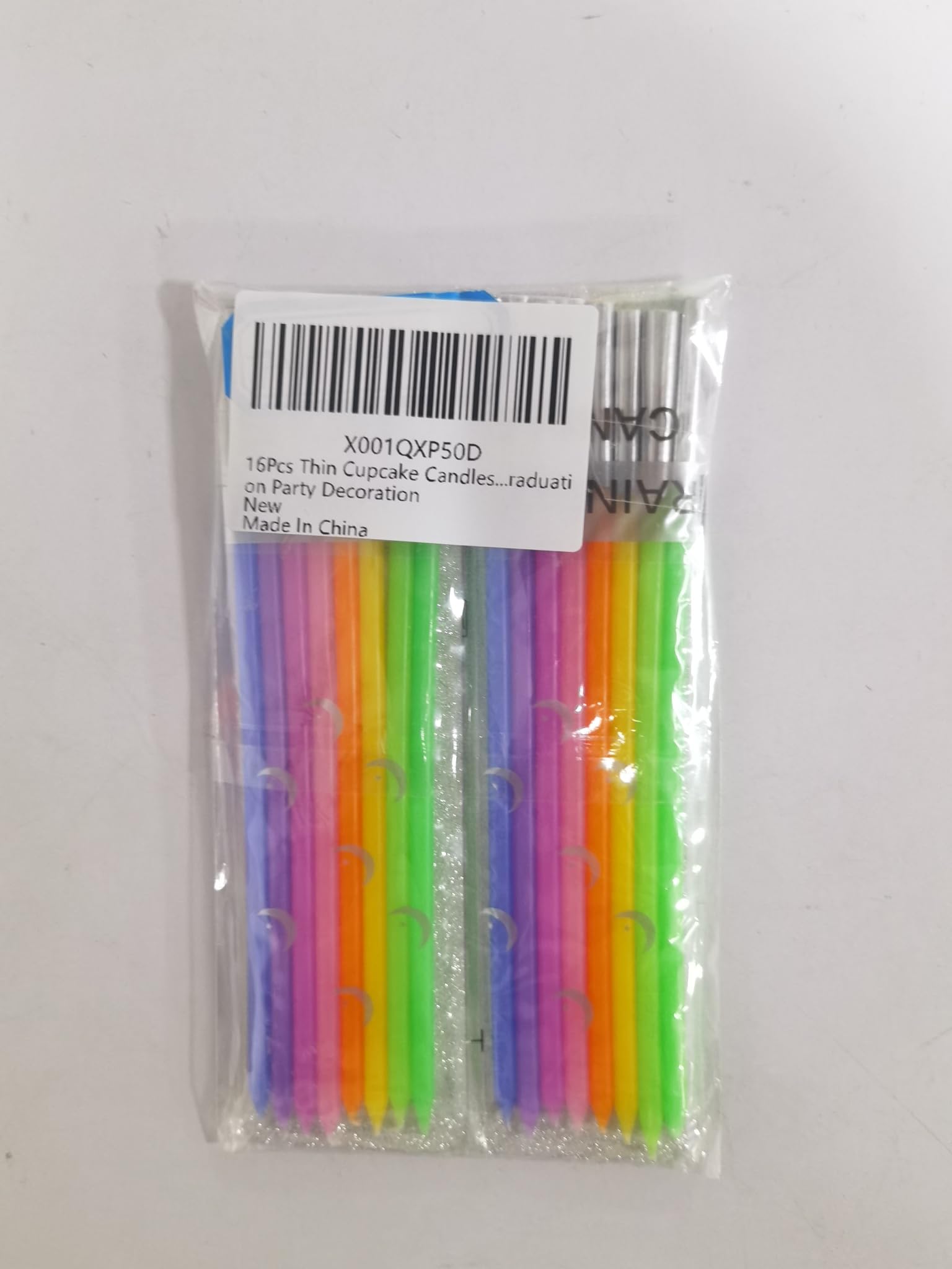 16Pcs Pastel Cake Candles for Wedding & Birthday Parties