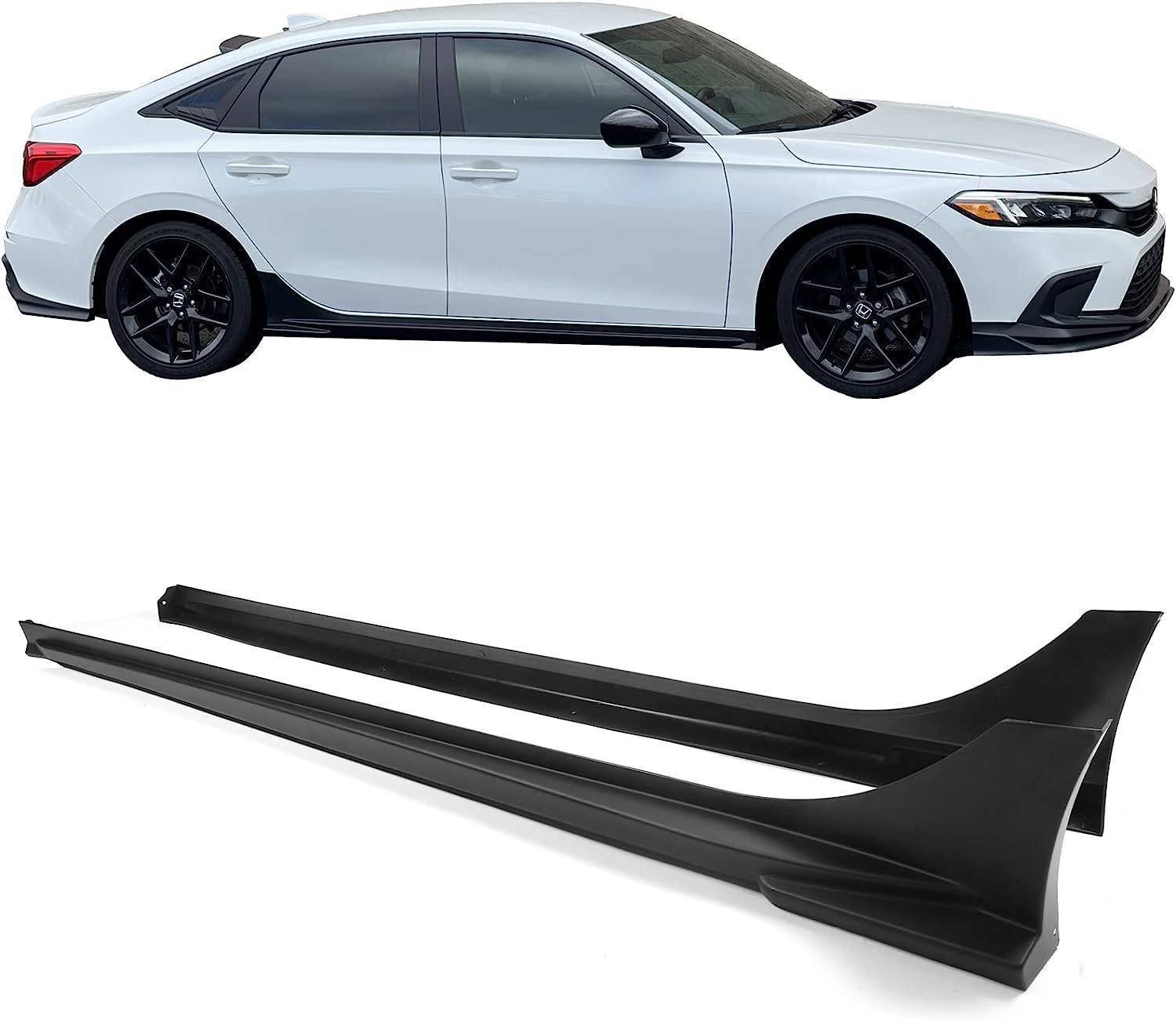 2022-2025 Honda Civic Sedan Mugen Style Side Skirt Panel - Aerodynamic Body Kit for Car Enthusiasts - Perfect for Street Racing & Car Shows