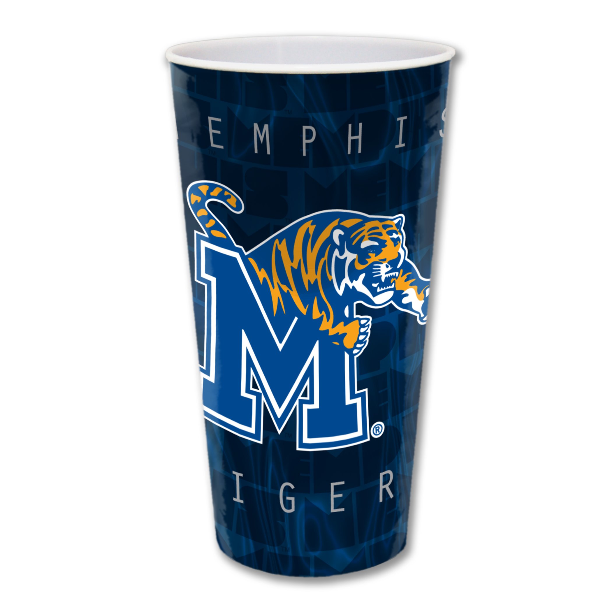 NCAA Memphis Tigers 24-Oz Plastic Cups 3-Pack - Durable, Shatterproof Drinkware for Game Day, Tailgating & College Parties