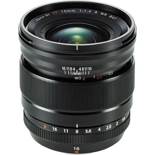 FUJIFILM XF 16mm f/1.4 R WR Prime Lens for X-Mount Cameras - Wide Angle Photography, Low Light Shooting & Travel Vlogging