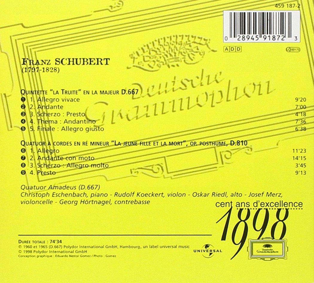 Schubert: Trout Quintet (String Quartet & Piano) - Classical Music for Relaxation, Dinner Parties & Study