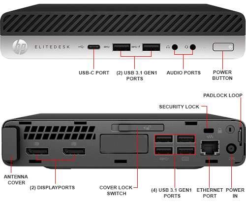Renewed HP EliteDesk 800 G3 Mini PC - Intel Core i5-6500 Processor up to 3.6GHz, 16GB RAM, 512GB NVMe SSD, WiFi 6 (AX200), Bluetooth, Windows 10 Pro - Compact Desktop Computer with Wireless Keyboard & Mouse for Home Office, Business, and Remote Work
