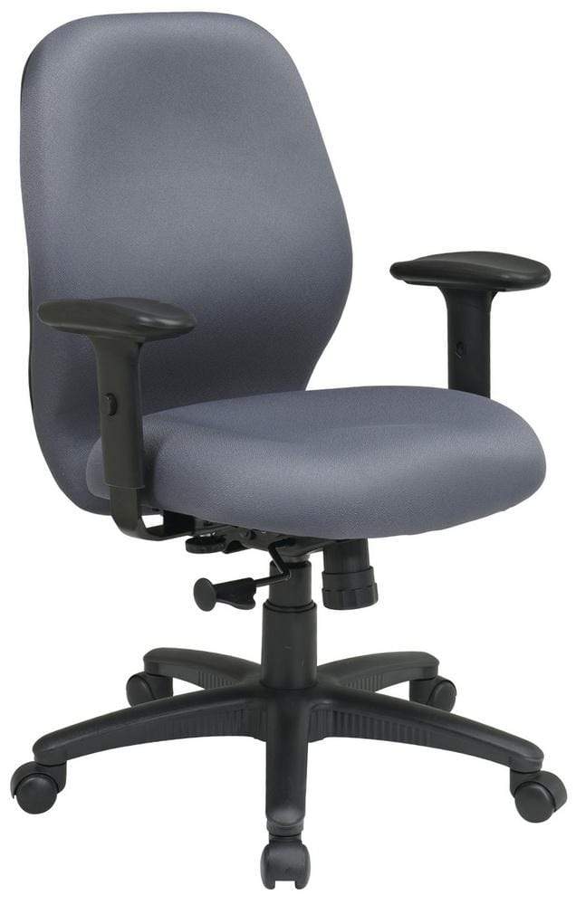 Ergonomic Mid Back Office Chair - Adjustable Height & Lumbar Support for Home & Office Workspaces - Comfortable Task Chair for Long Hours of Sitting [Model 3121] - Perfect for Remote Work, Gaming & Study Desks