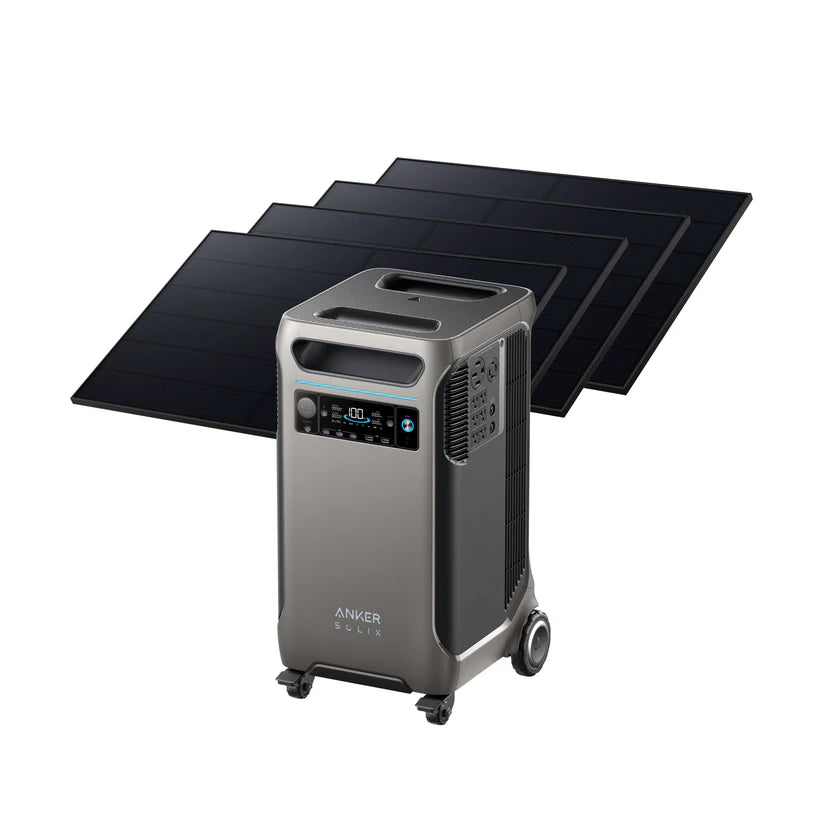 Anker F3800 Portable Power Station - 3,840Wh 6,000W Solar Generator with 1,600W Solar Input | Custom Solar Kit Bundle Options | 5-Year Warranty | Ideal for Home Backup, RV Camping & Outdoor Adventures