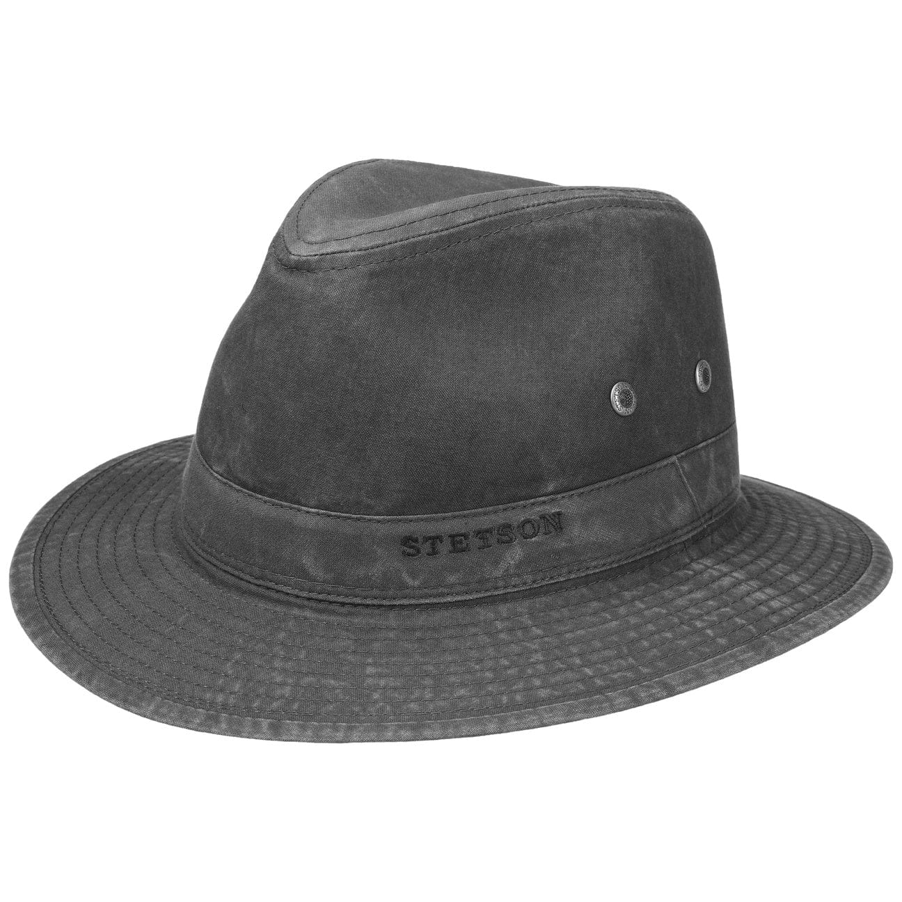 Stetson Organic Cotton Traveler Hat for Men & Women - Breathable Sun Protection for Outdoor Adventures, Hiking, and Beach Vacations