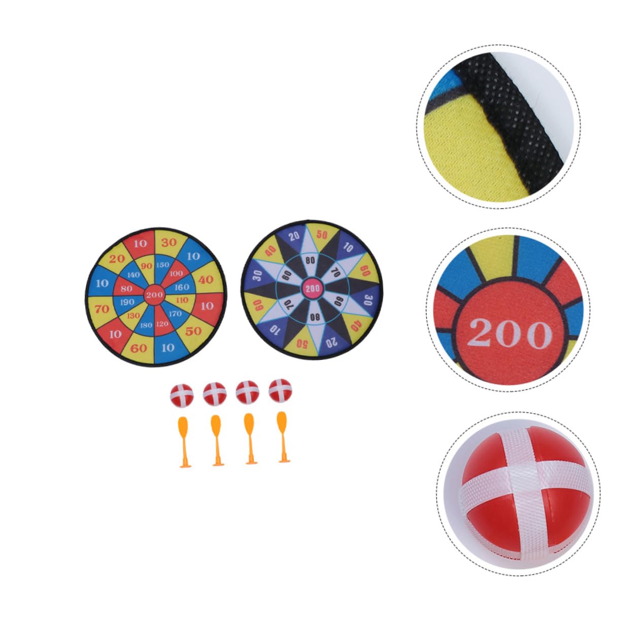 WHAMVOX 2 Sets Sticky Ball Dart Board Game Set - Plastic Sports Toy for Kids & Adults - Fun Indoor/Outdoor Party Games, Birthday Gifts, Family Game Night Activities