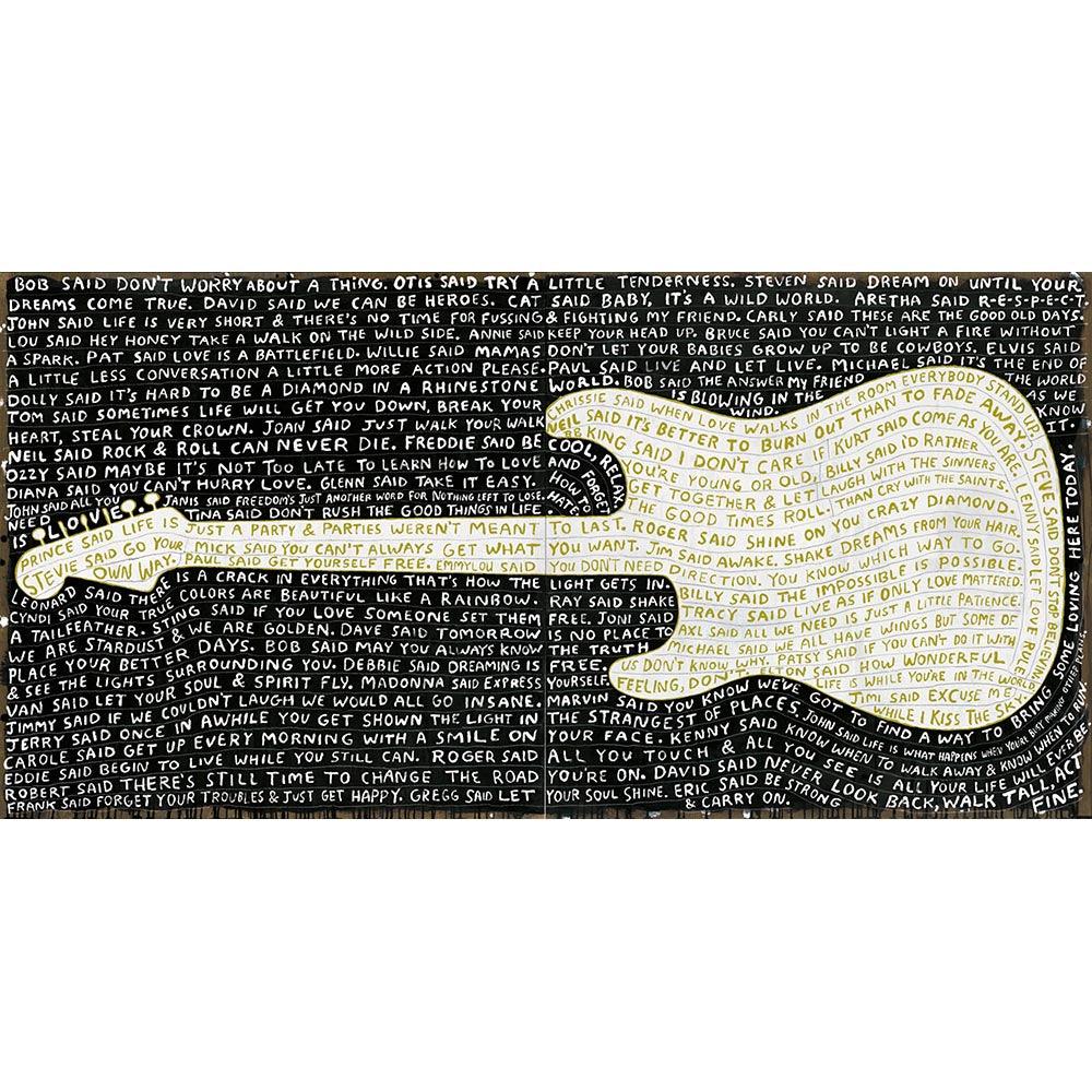 Legends Chartreuse Black Background Art Print - Vintage Wall Decor for Living Room, Bedroom & Office