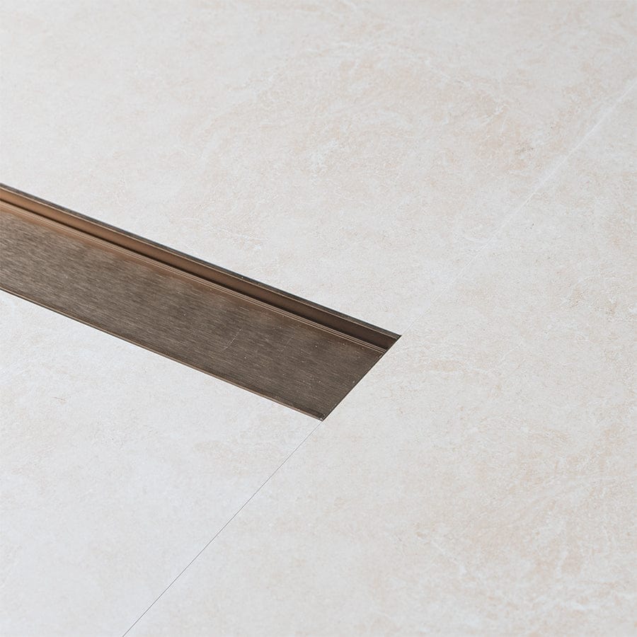 Antique Brass Aluminum Floor Drain 1M - Rust-Resistant Bathroom & Shower Drain for Home & Commercial Use