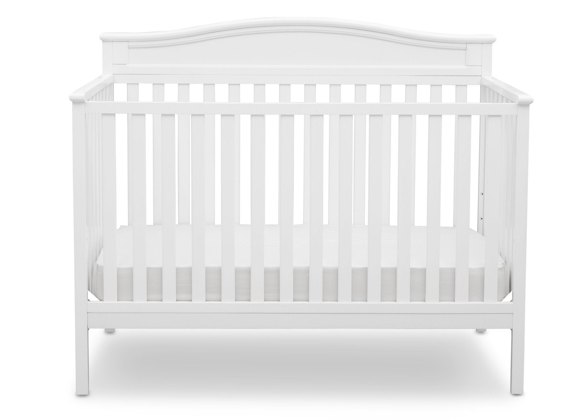 Larkin 4-in-1 Convertible Baby Crib - Toddler Bed, Daybed & Full-Size Bed - Safe & Stylish Nursery Furniture for Newborns to Teens - Perfect for Bedrooms, Daycare & Guest Rooms