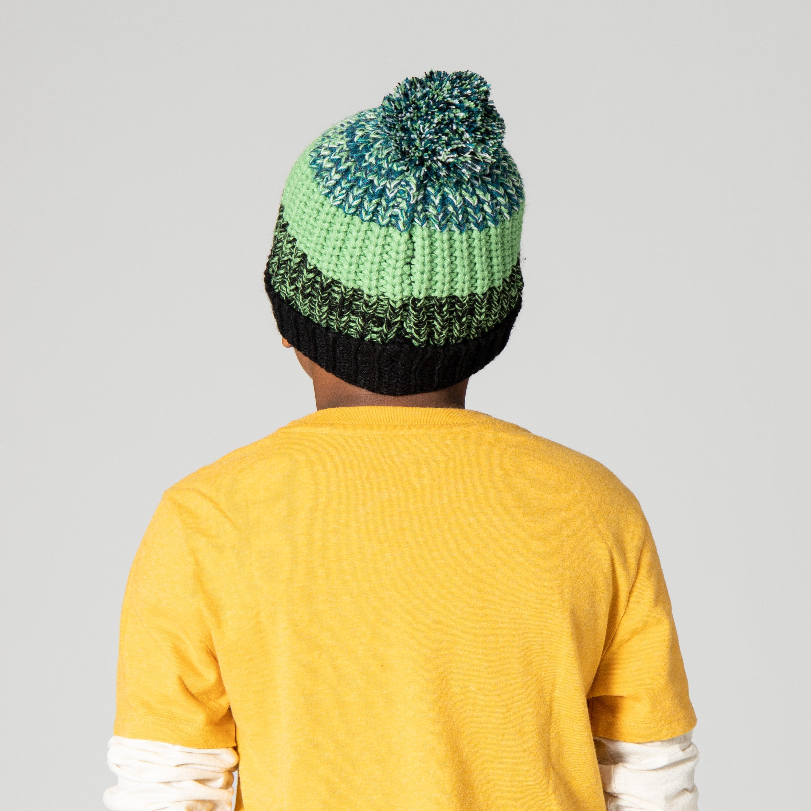 Kids' Marled Colorblock Knit Beanie - Warm Winter Hat for Boys & Girls - Perfect for Snow Play, Skiing & Outdoor Activities