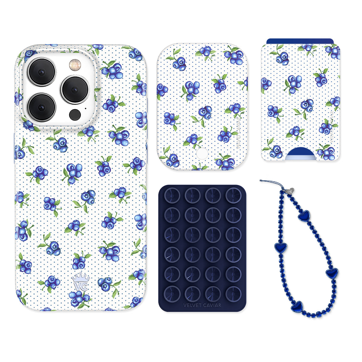 Blueberry Baby iPhone Case with Wallet - Cute & Protective Phone Cover for Girls, Women - Perfect for Everyday Use, Travel, and Shopping