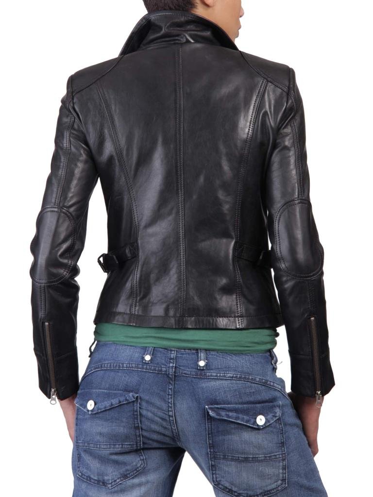 Premium Lambskin Leather Women's Black Jacket W239 - Stylish & Comfortable Outerwear for Casual Wear, Night Out & Fall Fashion