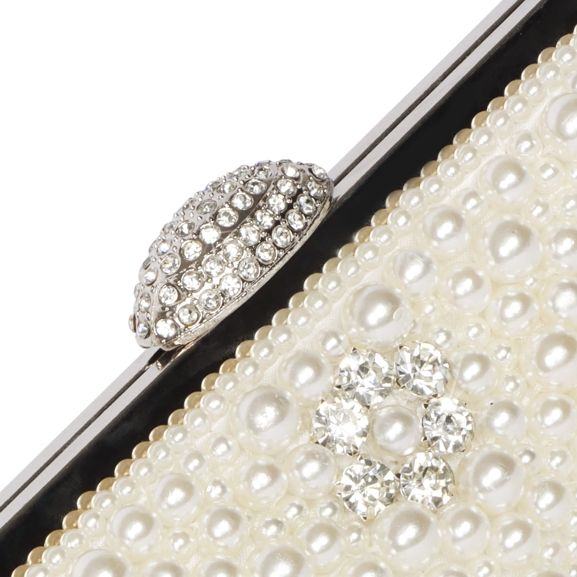 Beaface Women's Beaded Pearl Clutch Bag - Elegant Evening Handbag for Wedding, Prom, Party | Crossbody Purse for Women | Perfect Gift for Mom & Wife | Great for Date Nights & Special Occasions