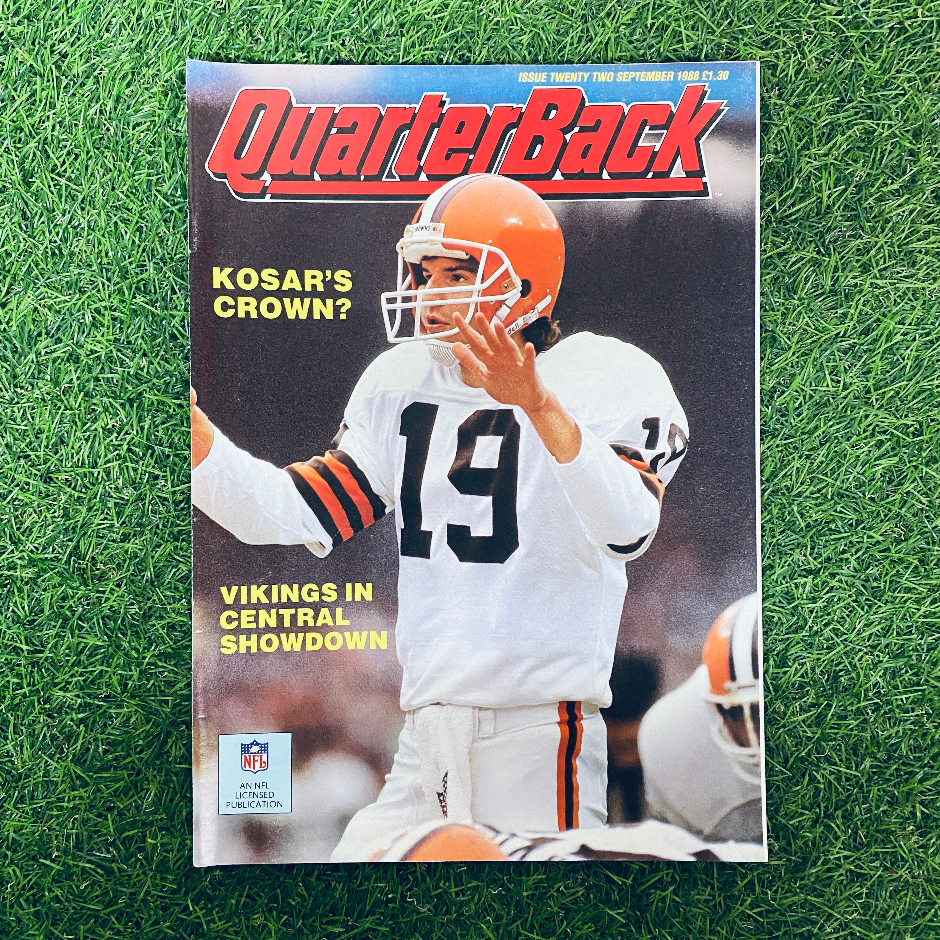 Quarterback Magazine September 1988 Issue 22 - Vintage NFL Football Collectible for Sports Memorabilia Enthusiasts | Perfect for Display, Gift Giving & Sports History Collections