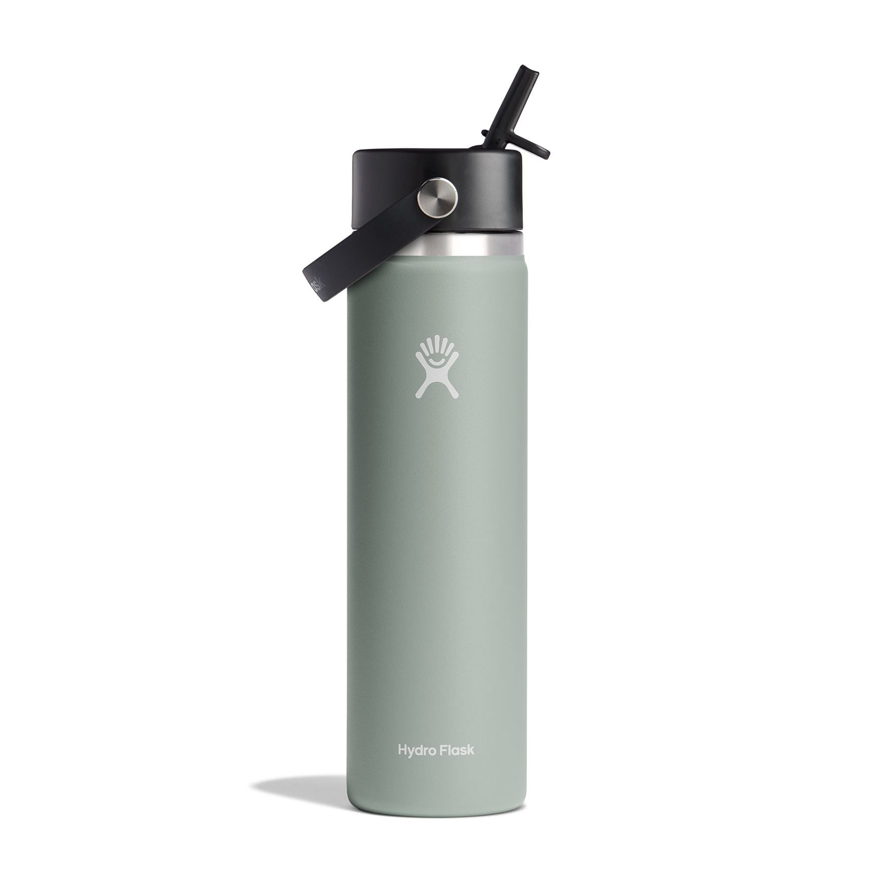 Hydro Flask Wide Mouth Water Bottle 24 oz with Flex Straw Cap - Insulated Stainless Steel for Hiking, Gym & Everyday Hydration