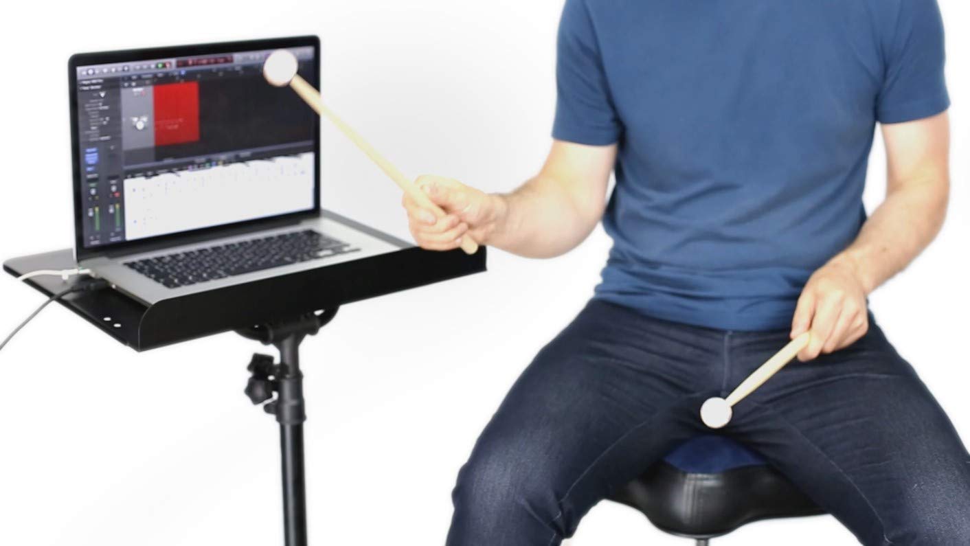 Portable Electronic Drum Set with Air Drum Sticks & Pedals - Quiet Practice Drum Kit for Beginners - Compact MIDI Electric Drums for Tabletop or Travel - Perfect Drummer Gift for Home, Studio & Live Performances