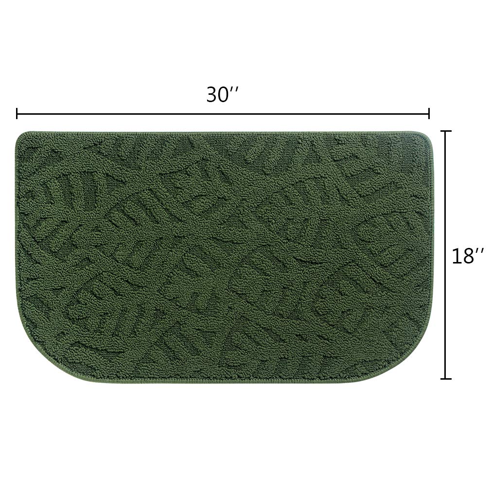 Non-Slip Half Round Kitchen Rug Mat 30