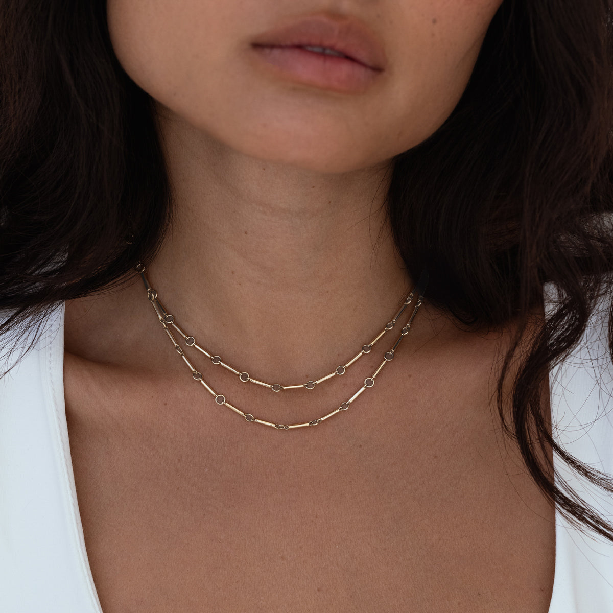 Layered Sloan Necklace for Women - Elegant Gold Plated Layered Chain Necklace - Perfect for Everyday Wear, Date Night & Special Occasions