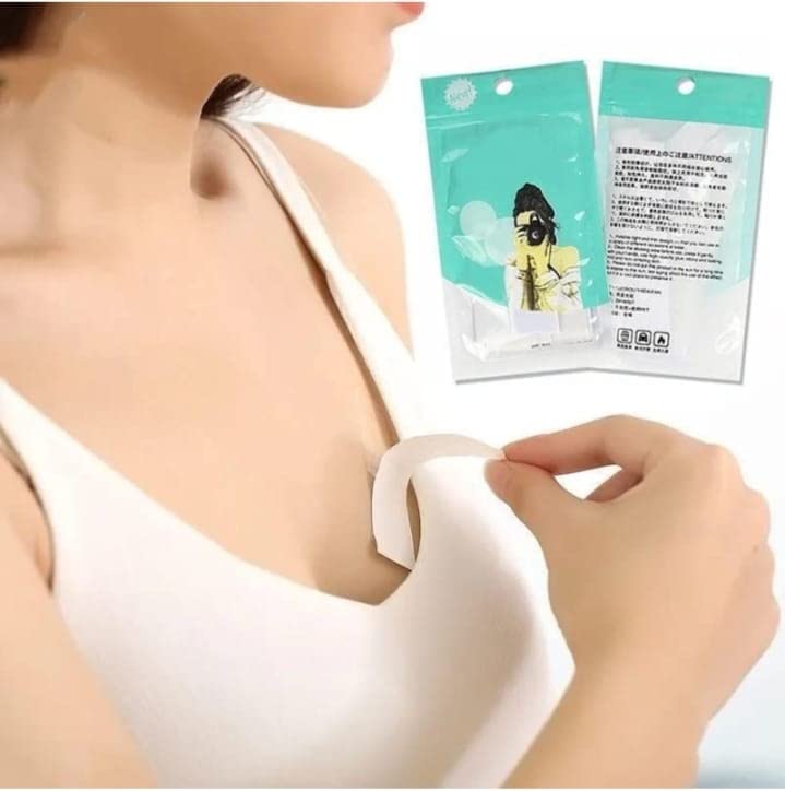 HARSHLOVE 36 PCS Transparent Invisible Double Sided Skin Tape for Women - Body Fashion Tape for Dresses, Strapless Bras & Wardrobe Fixing - Hypoallergenic Adhesive for Fabric & Skin