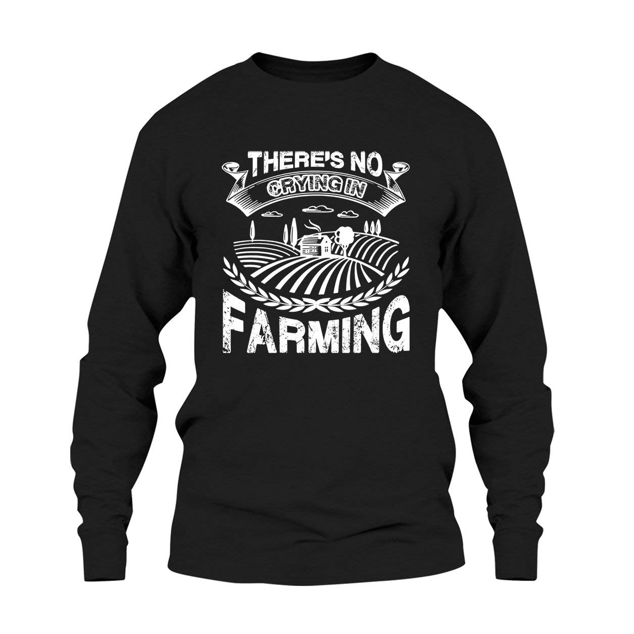 Funny No Crying in Farming T-Shirt - Unisex Cotton Tee for Men & Women - Perfect for Farmers, Ranchers & Agriculture Lovers