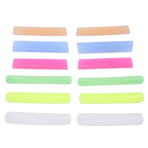 6 Pairs Reusable Colorful Silicone Eyelash Perming Pads - DIY False Eyelash Extension Makeup Tools for Professional & Home Use
