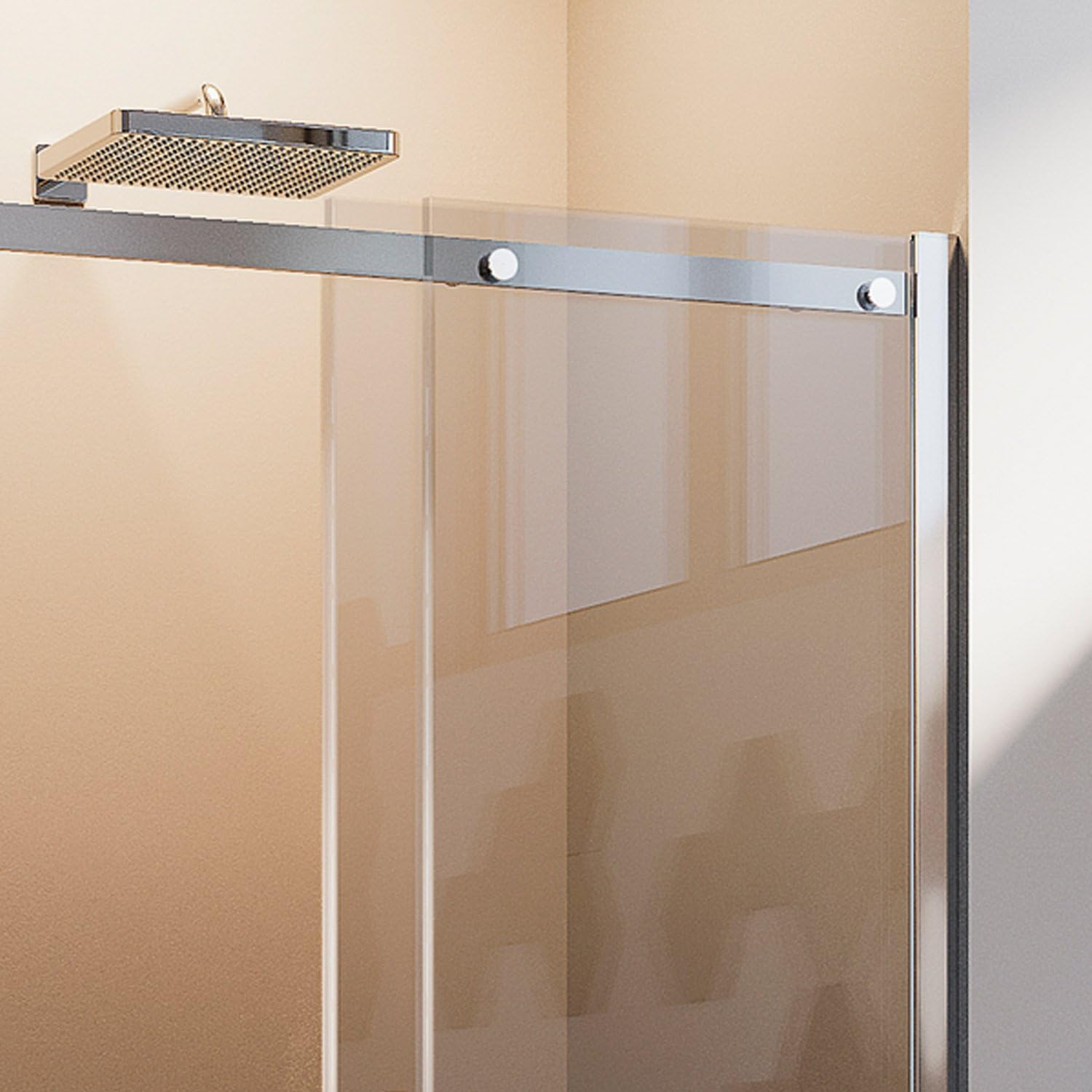 130CM x 200CM 8mm Clear Glass Left-Hand Shower Enclosure with Easy-Clean Technology - Prime Model | Perfect for Modern Bathrooms & Space-Saving Solutions
