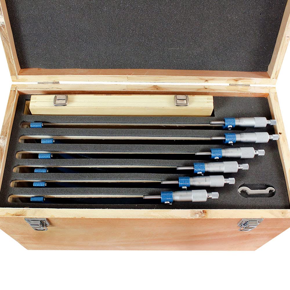 Prolinemax 6-Piece Outside Micrometer Set (6-12 Inch Range, 0.0001