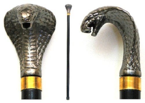 Premium Cobra Snake Head Walking Cane - Elegant & Durable Mobility Aid for Men & Women - Perfect for Hiking, Fashion Accessory, and Elderly Support