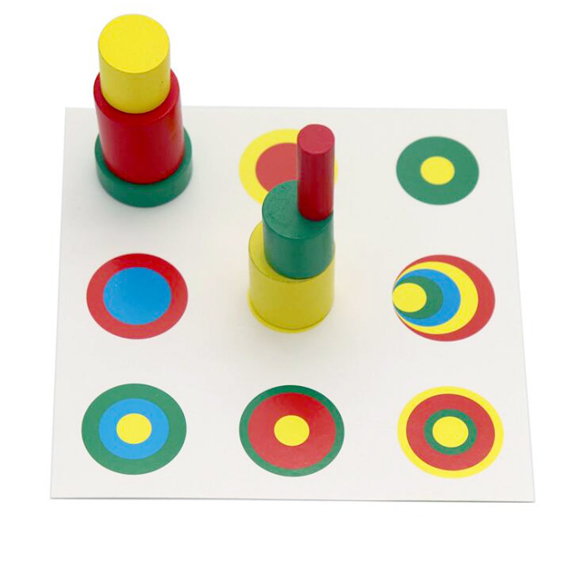 Montessori Wooden Knobless Blocks - Color & Shape Recognition Toys for Kids with Control Cards | Educational Sensory Play, Preschool Learning, Homeschool Activities