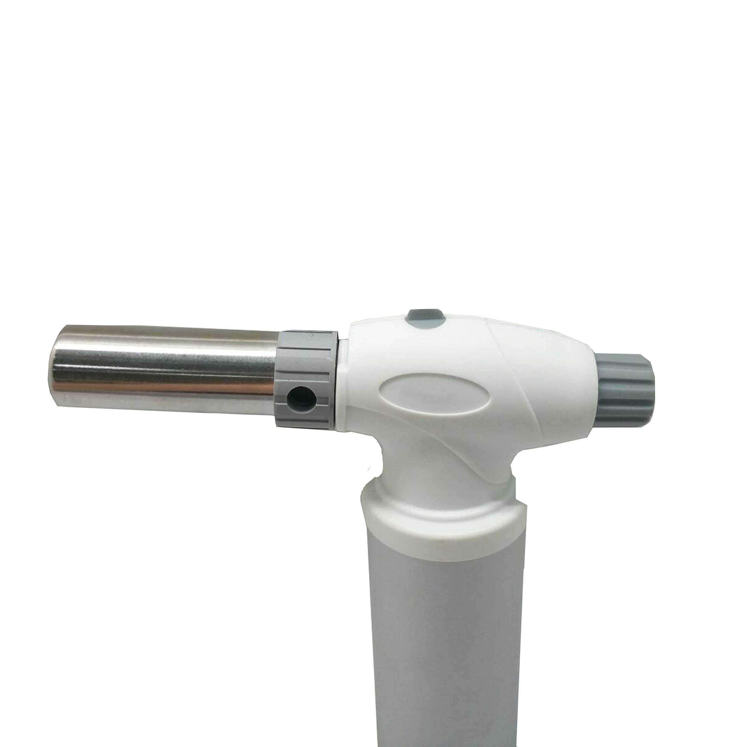 All Splendid Gas Soldering Torch Kit with Safety Lock & Adjustable Flame - Professional Butane Blow Torch for DIY, Jewelry Making, Cooking & Kitchen Use - Handheld Torch Tool (White)